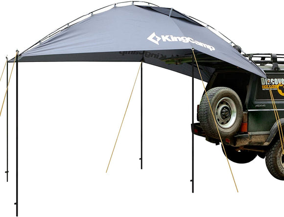 KingCamp Compass Tent wning Shelter SUV Tent Auto Canopy Portable Camper Trailer Tent Roof Top Car Shelter for Beach, SUV, MPV, Hatchback, Minivan, Sedan, Family Camping, Outdoor KT2004