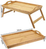 Modern table Solid Easy Fold Brown Wooden Serving tray | 24hours.pk