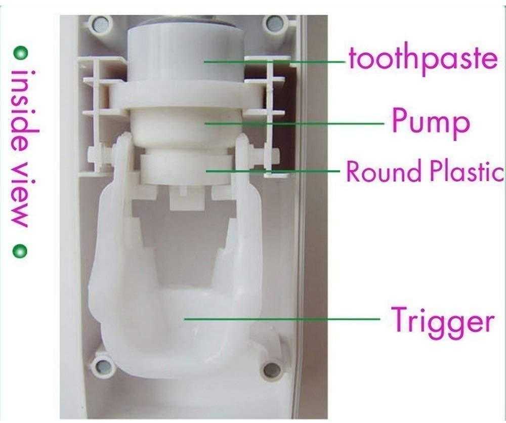 Pack of 2 Toothpaste Dispenser with Wall Mount Tooth Brush Holder | 24HOURS.PK