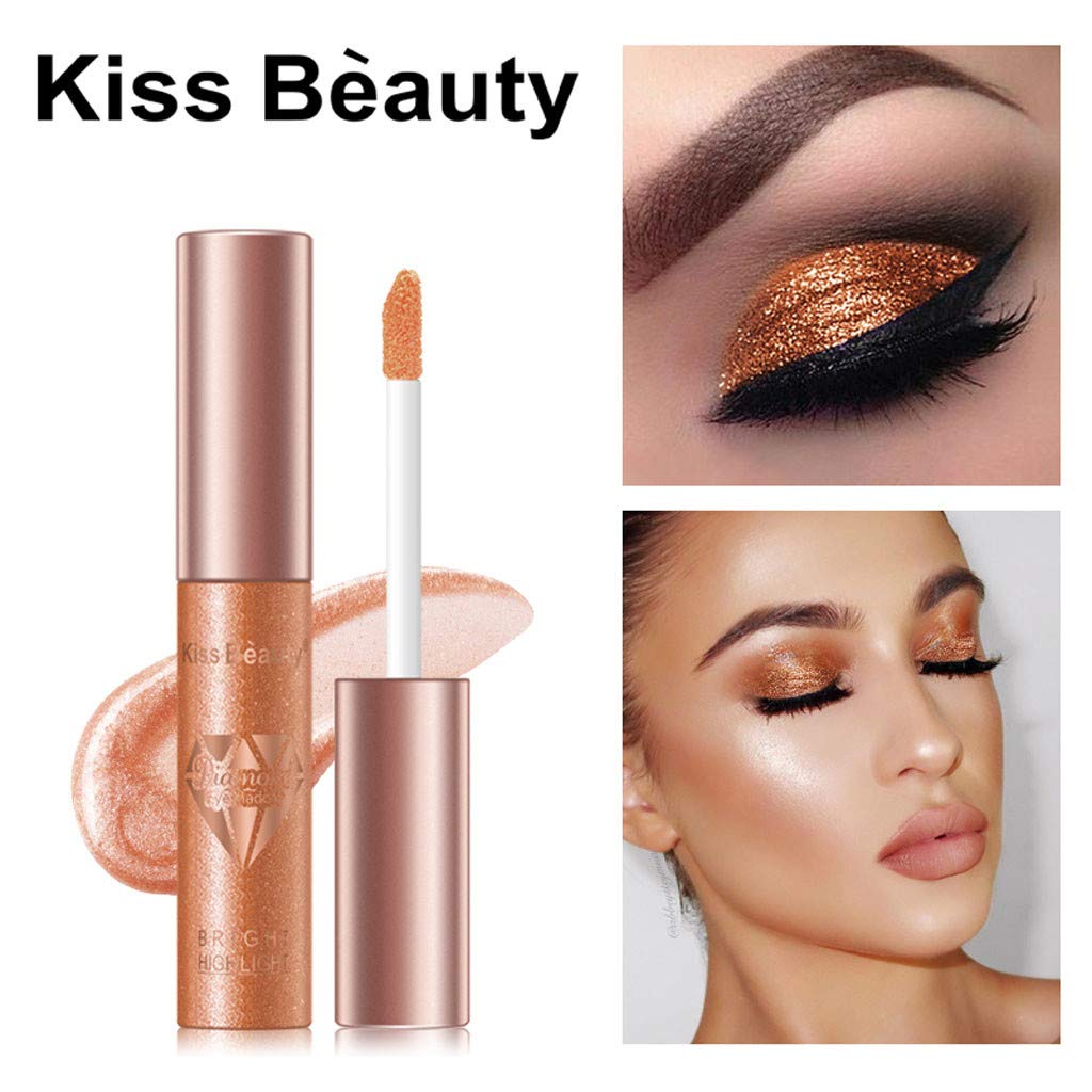 Highlighter Fashion Liquid Eye Shadow Diamond Pearlescent Color Waterproof Eye Shadow 12pcs Set