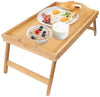 Modern table Solid Easy Fold Brown Wooden Serving tray | 24hours.pk