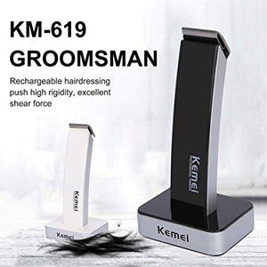Kemei KM-619 Portable Electric Hair Trimmer Clipper Cutting | 24HOURS.PK