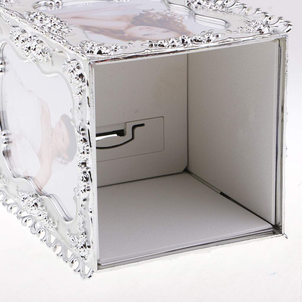 Wind Up Rotate Music Box Photo Frame Jewelry Organizer 86488 | 24hours.pk