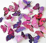 Pack of 2 Butterfly Wall Decor Stickers Random Design & Color Style | 24hours.pk