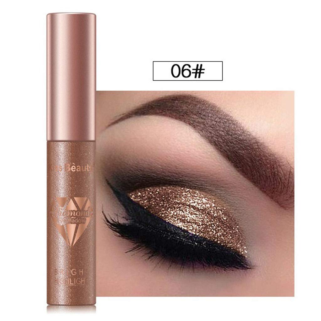 Highlighter Fashion Liquid Eye Shadow Diamond Pearlescent Color Waterproof Eye Shadow 12pcs Set