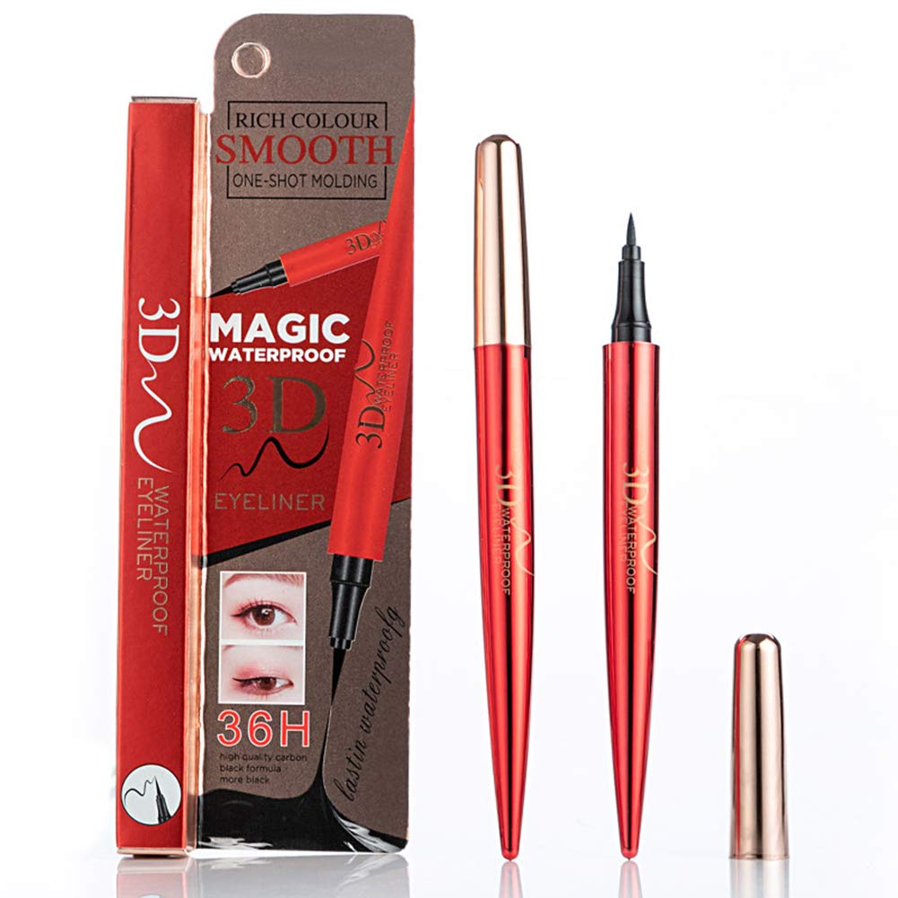 Cute love Portable 3D Eyeliner Pen Long lasting Waterproof Non Vertigo Dyed Eyeliner Eye Makeup