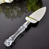 2 Piece Pastry Spatulas Cake Knife Stainless Steel Cake Cutlery Set Serving Knife and Shovel for Wedding Anniversary With Box | 24hours.pk