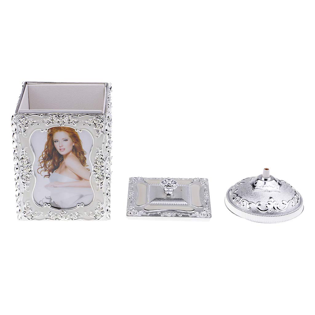 Wind Up Rotate Music Box Photo Frame Jewelry Organizer 86488 | 24hours.pk