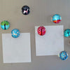 Pack of 5 Attractive Magnetic Refrigerator Glass Stickers Random Designs | 24hours.pk