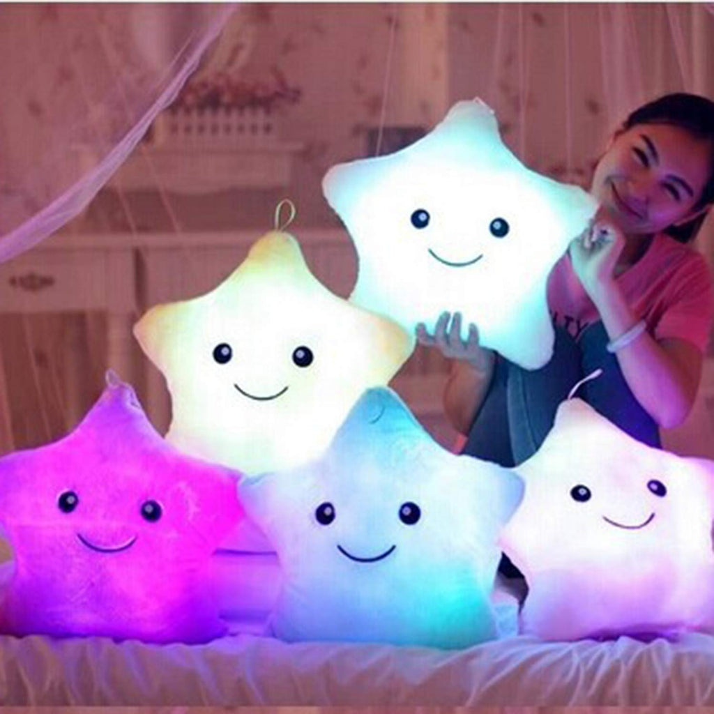 Unique Luminous Crazy Awesome LED Star Design Pillow Random Color | 24hours.pk