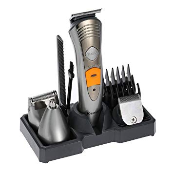 Kemei Rechargeable KM-580A 7 in 1 Men's Grooming Kit | 24hours.pk