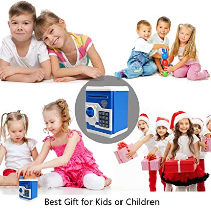 Mini Atm Money Saving Safety Box For Kids Atm Money Bank | 24hours.pk
