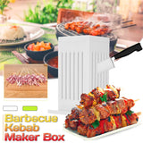 Barbq 36 Holes Meat Skewer Kabab Maker Box Machine