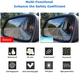 Pack of 2 Oval Car Rearview Mirror Protective Film 2 Units HD Fog Rain Resistant Anti-Glare Screen Protector | 24hours.pk