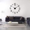 DIY Big Wall Clock Black Wall Sticker Nordic Toilet Clock Children's Room Character Wall Clock Sticker Numeric Number Simple Clock Wall Sticker Sticker Paste Decoration Simple Cross Arrange Layout Store Wallpaper | 24hours.pk