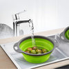 Folding Silicone Strainer Set (2 units) - Folding Silicone Kitchen Strainer Multi-Colors | 24hours.pk