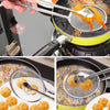 Pack of 3 Food Strainer Skimmer Mesh Strainer & 5 Large + 5 Small Cup Spoon - Measuring Cup and Spoons Set | 24HOURS.PK