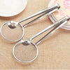 Pack of 3 Food Strainer Skimmer Mesh Strainer & 5 Large + 5 Small Cup Spoon - Measuring Cup and Spoons Set | 24HOURS.PK