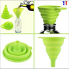 Pack Of 2, Flexible Collapsible Funnel Set | 24hours.pk