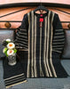 Printed Lawn Linen Design Shirt Black