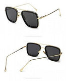 Luxury Fashion Unisex Square Retro Metal Frame Gradient Glasses UV 400 Protection Sunglasses | 24HOURS.PK