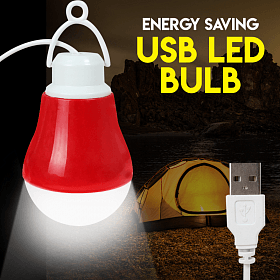 Energy Saving 5V LED 5W USB/V8 Emergency Light For Car & Home, Multi-Colour | 24HOURS.PK