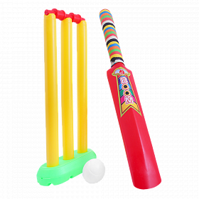Pack of 2 My Cricket Kit Game For Kids & Plastic Triangle Fidget Hand Finger Spinner | 24HOURS.PK