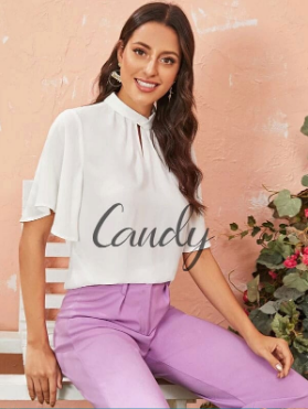 Candy Western Neck For Women's White