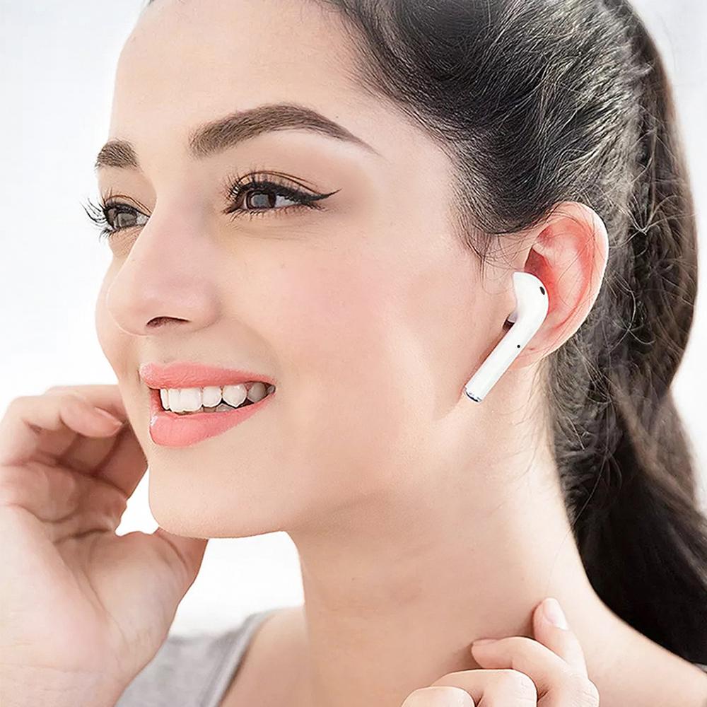 i18 with pop up window wireless earphone v5.0 | 24hours.pk