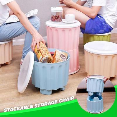 Home Stackable Storage Chair In Muticolors