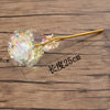 24k Galaxy Plastic Rose With Love-Shaped Support, Unique Gift for Valentine's Day Wedding And Anniversary The Best Gift For Bride And Wife Random Colors | 24hours.pk