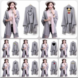SHAWL - GREY (Printed shawl)