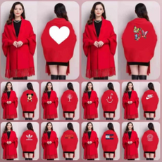 SHAWL - RED (Printed shawl)