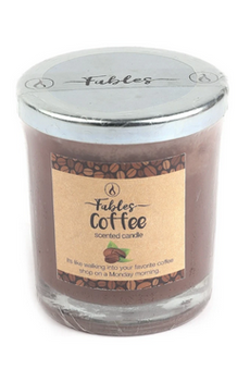 Glass Jar Candle Round Coffee