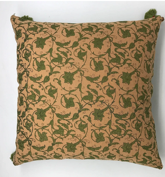 Hand Print Cushion Cover (bell flower)