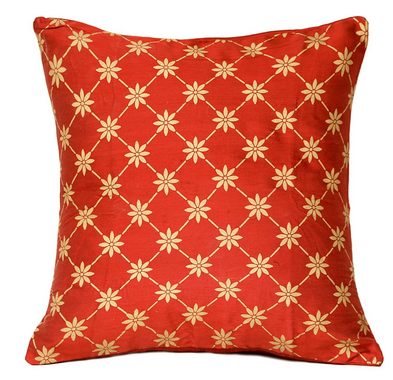 Ornamented Gold Cushion Cover