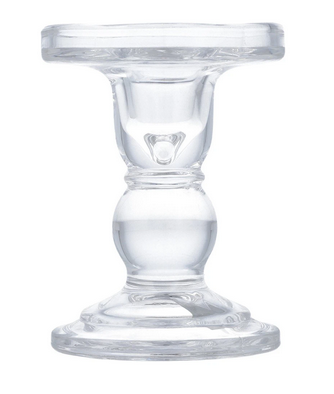 Candle Stand 8203 Glass White ZA09-5 M