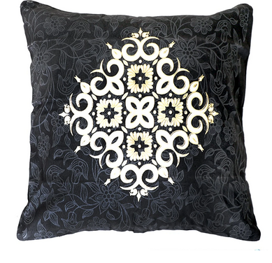 Arabian Black Cushion Cover