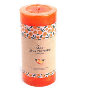 Pillar Candle Round Citrus (3x6)