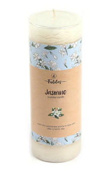 Pillar Candle Round Jasmine (2x6)