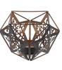 Candle Holder.Black Golden.15--9