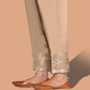 Printed Cigarette Pant For Girls Coffee Color | 24HOURS.PK