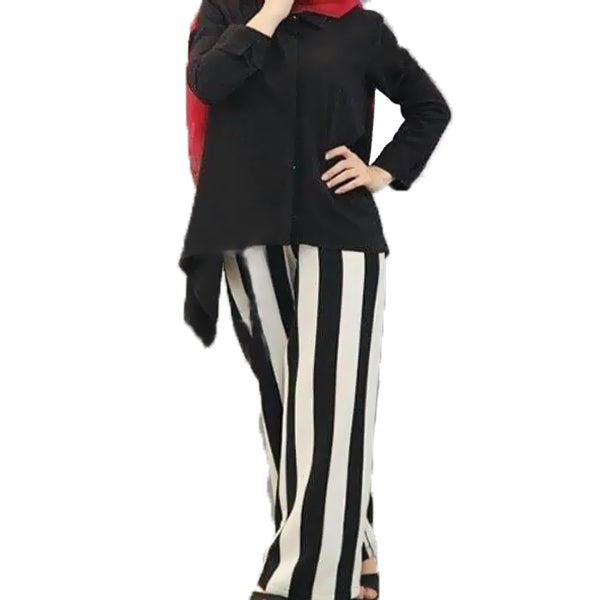 Kurti & Bootcut For Women Black | 24HOURS.PK