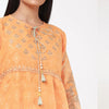 New Latest Embroidered Kurti Orange For Women | 24HOURS.PK