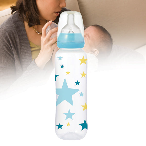 Tigex 330 ML Plastic Feeding Bottle Silicone Teat | 24HOURS.PK