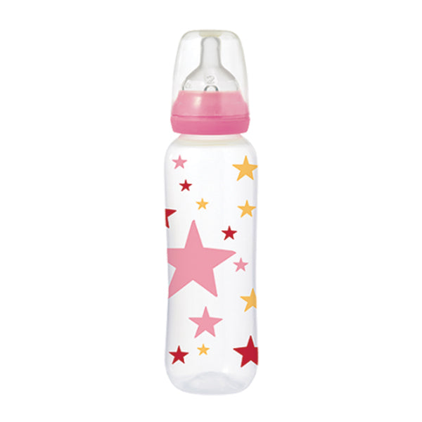 Tigex Wide Neck Air Control Feeding Bottle with Silicone Nipple 6m + 330ml | 24HOURS.PK