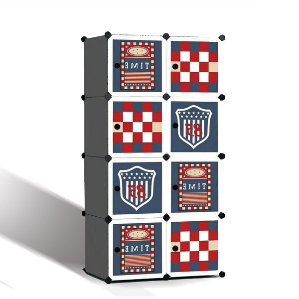 Foldable Wardrobe Clothes Organizer with Doors 8Cube | 24HOURS.PK