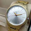 New Simple White & Golden Wrist Watch For Womens | 24hours.pk