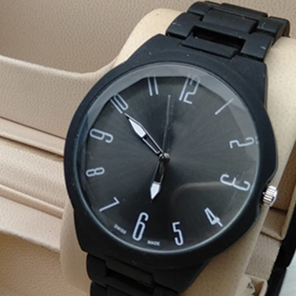New Simple Black Wrist Watch For Womens | 24hours.pk