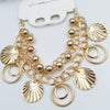 Creative Design Chains Gold Bracelet For Girls And Women | 24hours.pk